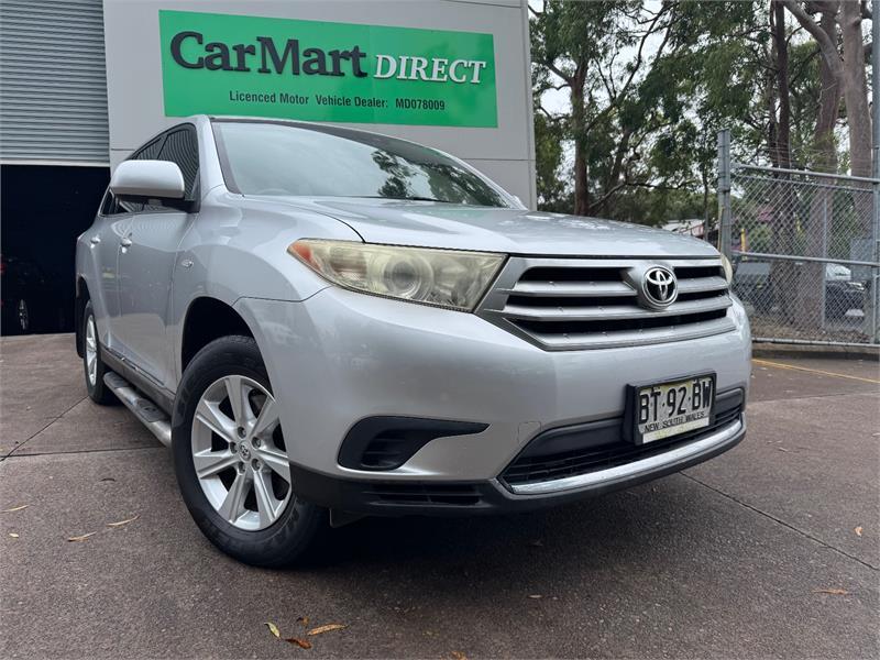 2012 TOYOTA KLUGER 4D WAGON KX-R (FWD) 7 SEAT GSU40R MY11 UPGRADE